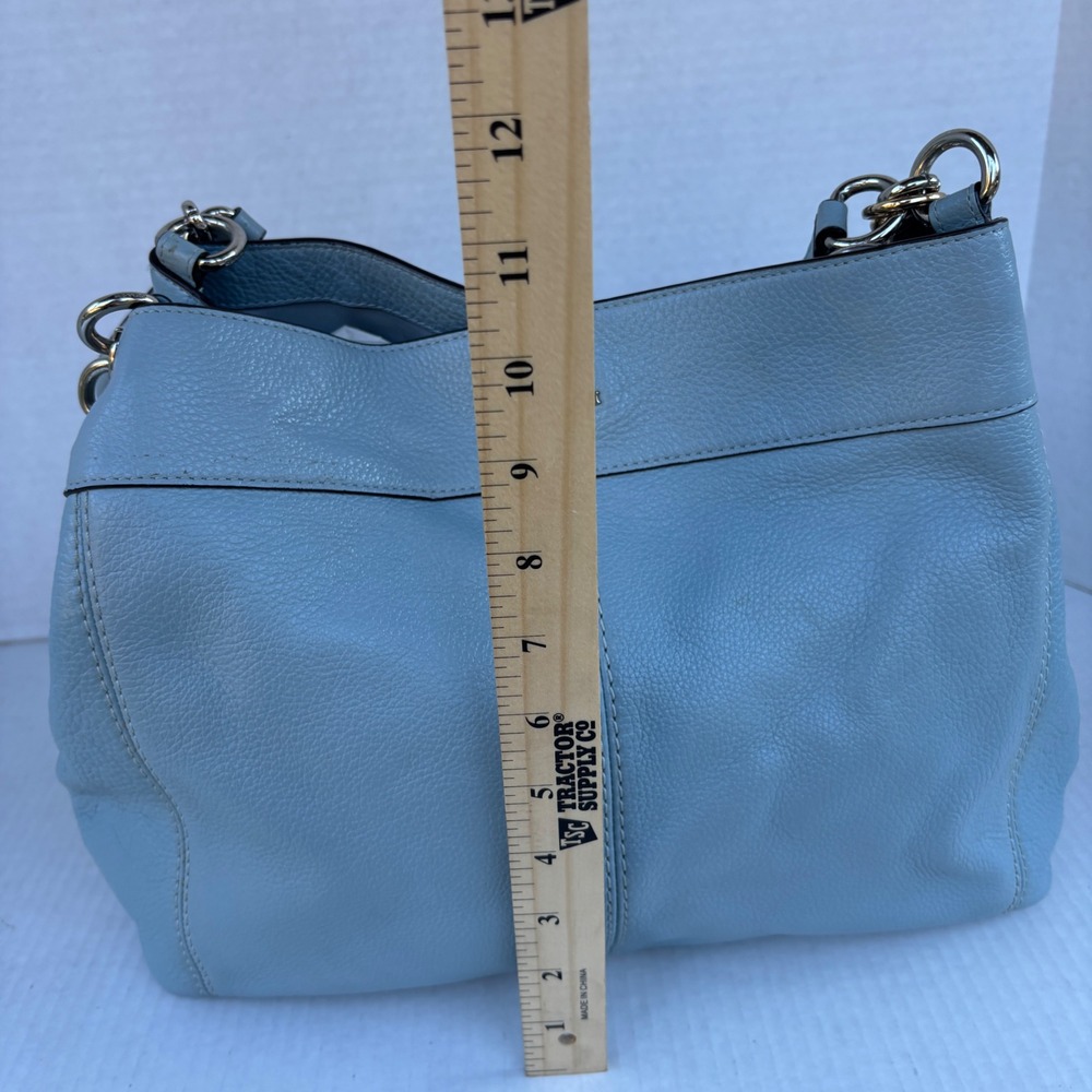 Coach‎ Lexy Shoulder Bag Light Blue Pebbled Leather Hobo F28997 - Picture 7 of 16